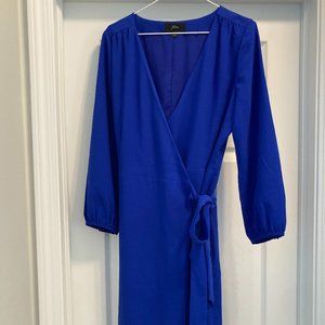 J. Crew Royal Blue Wrap Dress